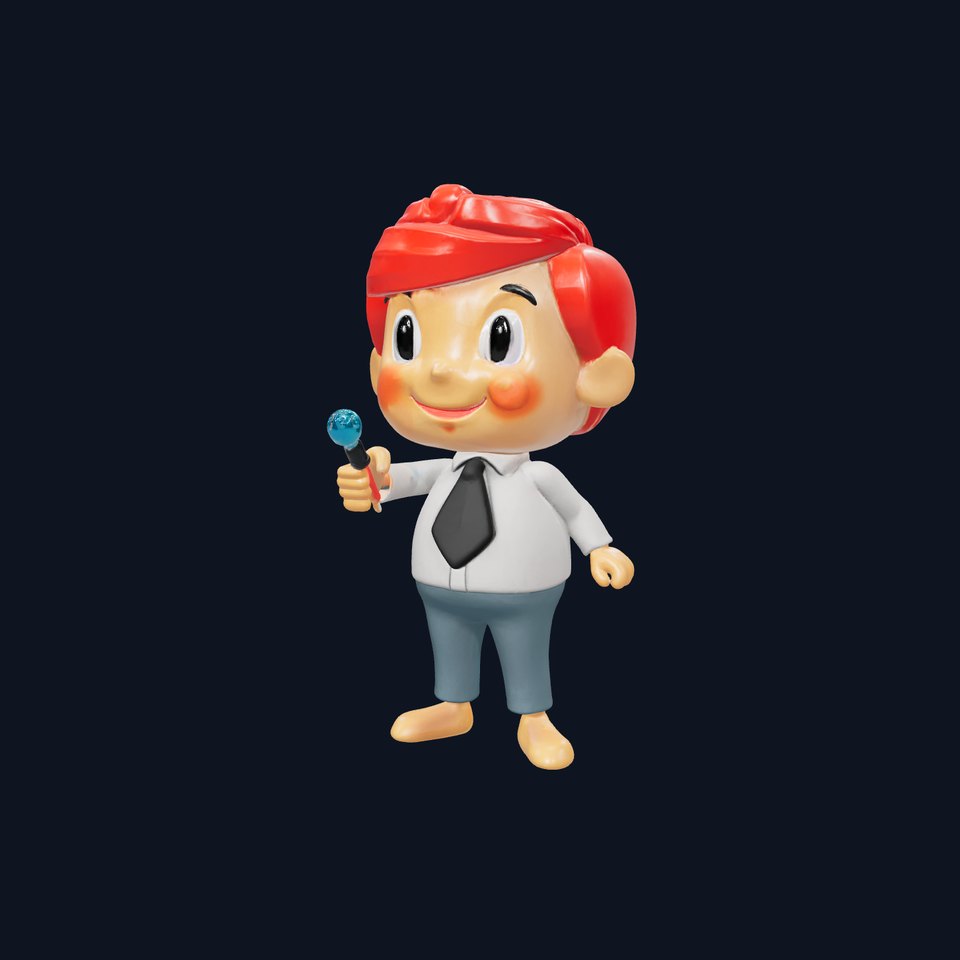 Cartoon Teacher Character Model Pack